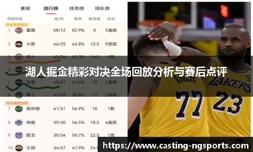 湖人掘金精彩对决全场回放分析与赛后点评